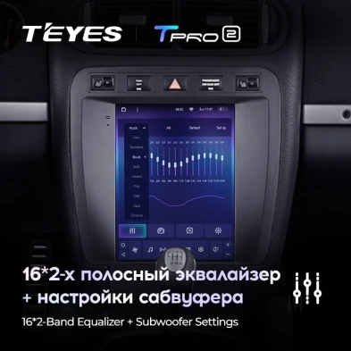 Штатная магнитола Tesla style Teyes TPRO 2 3/32 Porsche Cayenne 1 9PA (2002-2010)