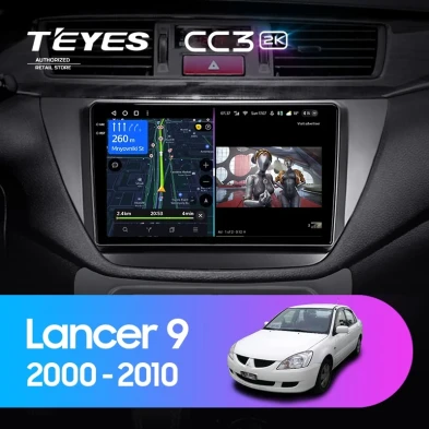 Штатная магнитола Teyes CC3 2K 4/32 Mitsubishi Lancer 9 CS (2000-2010)