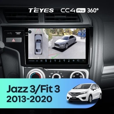 Штатная магнитола Teyes CC4 Pro 360 12/256 Honda Jazz 3 (2015-2020) Тип-B