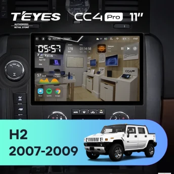 Штатная магнитола Teyes CC4 Pro 12/256 Hummer H2 E85 (2007-2009) F2 (11")