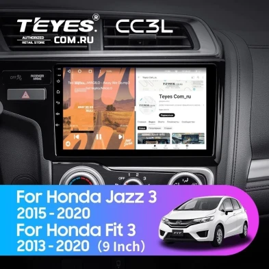 Штатная магнитола Teyes CC3L 4/64 Honda Jazz 3 (2015-2020) Тип-B