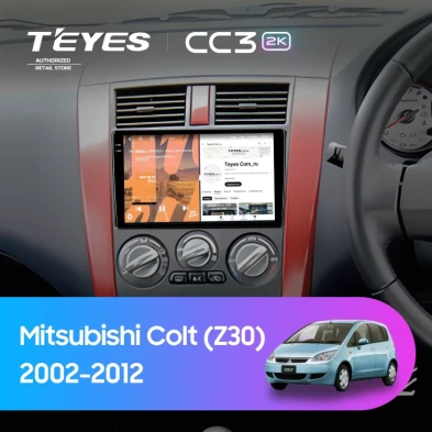 Штатная магнитола Teyes CC3 2K 6/128 Mitsubishi Colt (Z30) (2002-2012) Правый руль