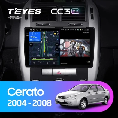 Штатная магнитола Teyes CC3 2K 4/64 Kia Cerato (2004-2008) F2
