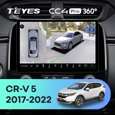 Штатная магнитола Teyes CC4 Pro 360 8/128 Honda CR-V 5 RT RW (2017-2022) (11")