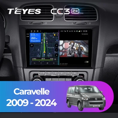 Штатная магнитола Teyes CC3 2K 4/64 Volkswagen Caravelle (2009-2024)