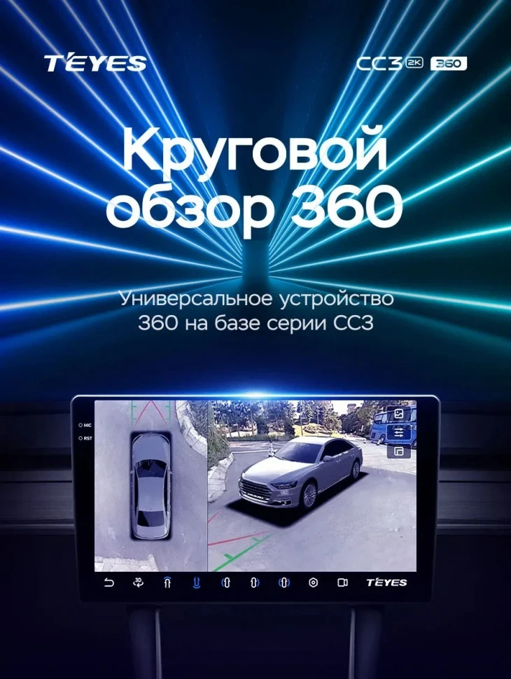 Штатная магнитола Teyes CC3 2K 360 6/128 Mini Cooper (2014-2020)
