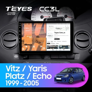 Штатная магнитола Teyes CC3L 4/64 Toyota Yaris (1999-2005) F2