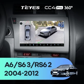 Штатная магнитола Teyes CC4 Pro 360 12/256 Audi S6 3 (2006-2011)