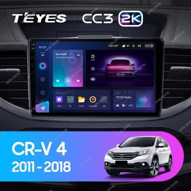Штатная магнитола Teyes CC3 2K 360 6/128 Honda CR-V 4 RM RE (2011-2018) Тип-B