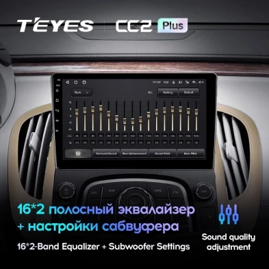 Штатная магнитола Teyes CC2L Plus 1/16 Buick Lacrosse (2009-2013)