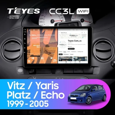 Штатная магнитола Teyes CC3L WiFi 2/32 Toyota Platz (1999-2005) F2