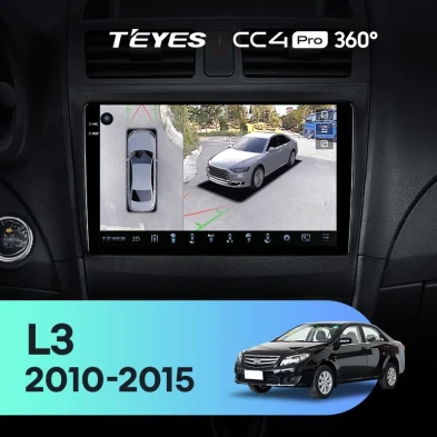 Штатная магнитола Teyes CC4 Pro 360 8/128 BYD L3 (2010-2015)
