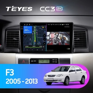 Штатная магнитола Teyes CC3 2K 4/32 BYD F3 (2005-2013)