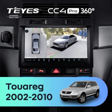 Штатная магнитола Teyes CC4 Pro 360 8/128 Volkswagen Touareg GP (2002-2010) F2