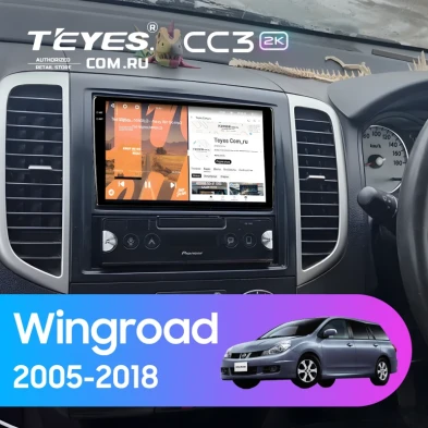 Штатная магнитола Teyes CC3 2K 360 6/128 Nissan Wingroad 3 Y12 (2005-2018)