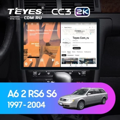 Штатная магнитола Teyes CC3 2K 4/32 Audi A6 2 (1997-2004) (11")