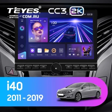 Штатная магнитола Teyes CC3 2K 6/128 Hyundai i40 (2011-2019) (13" с кнопками)