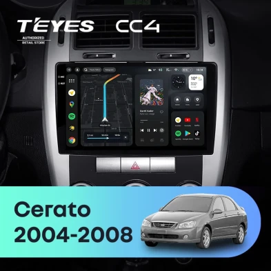 Штатная магнитола Teyes CC4 8/128 Kia Cerato (2004-2008) F2
