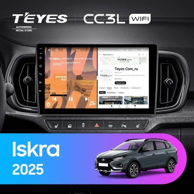 Штатная магнитола Teyes CC3L WiFi 2/32 LADA Iskra SW Cross (2025-2026) Тип-B