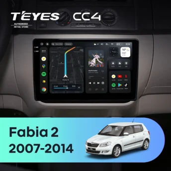 Штатная магнитола Teyes CC4 8/128 Skoda Fabia 2 (2007-2014) (10 inch Universal)