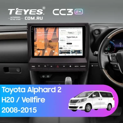 Штатная магнитола Teyes CC3 2K 4/32 Toyota Alphard 2 H20 (2008-2015) F3