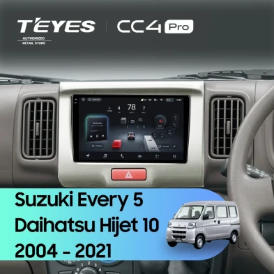 Штатная магнитола Teyes CC4 Pro 8/128 Daihatsu Hijet 10 (2004-2021)
