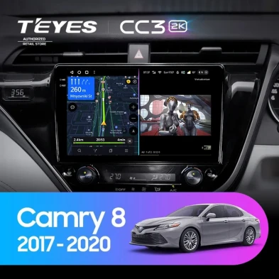 Штатная магнитола Teyes CC3 2K 4/32 Toyota Camry 8 XV 70 (2017-2020) Правый руль
