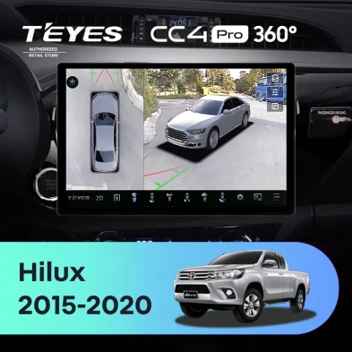 Штатная магнитола Teyes CC4 Pro 360 8/128 Toyota Hilux Pick Up (2015-2020) (13")