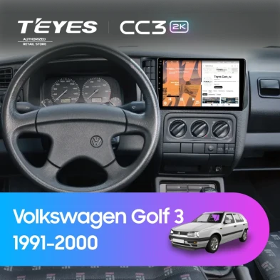 Штатная магнитола Teyes CC3 2K 360 6/128 Volkswagen Golf 3 (1991-2000)