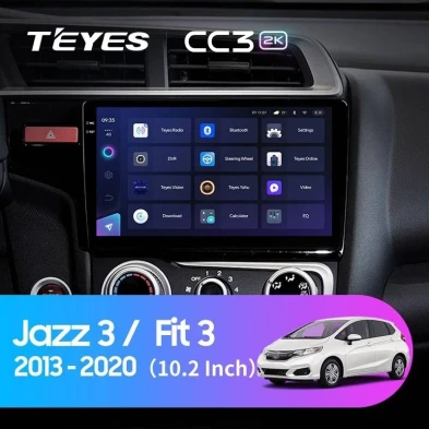 Штатная магнитола Teyes CC3 2K 6/128 Honda Fit 3 (2013-2020) Тип-B