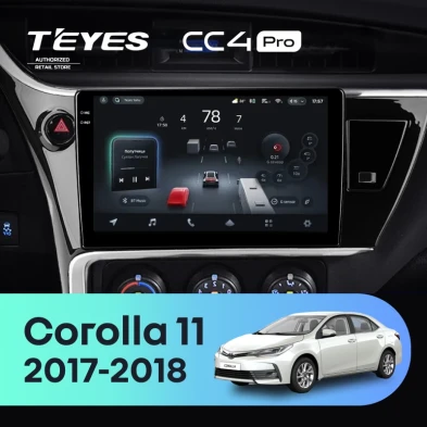 Штатная магнитола Teyes CC4 Pro 12/256 Toyota Corolla 11 (2017-2018) F2