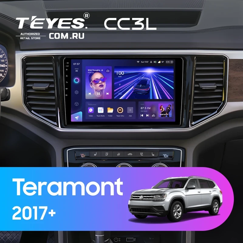 Штатная магнитола Teyes CC3L 4/64 Volkswagen Teramont 2017+
