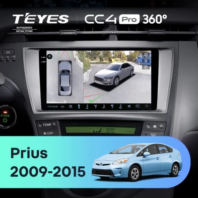 Штатная магнитола Teyes CC4 Pro 360 12/256 Toyota Prius XW30 (2009-2015)