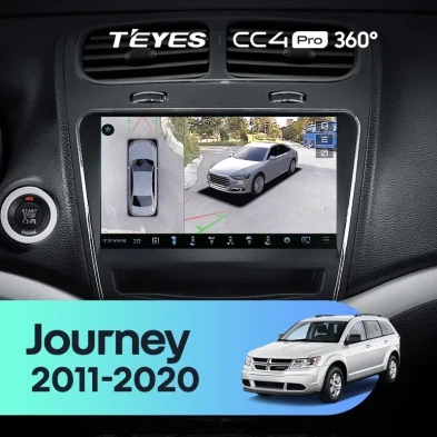 Штатная магнитола Teyes CC4 Pro 360 12/256 Dodge Journey JC (2011-2020)