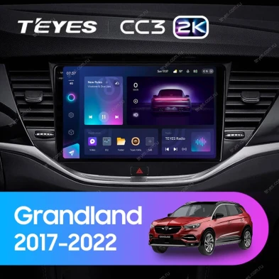 Штатная магнитола Teyes CC3 2K 4/32 Opel Grandland (2017-2022) Тип-A