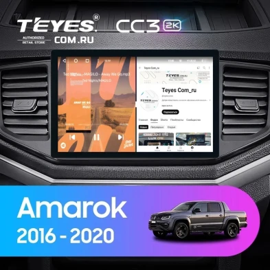 Штатная магнитола Teyes CC3 2K 4/32 Volkswagen Amarok 1 (2016-2020) (11")