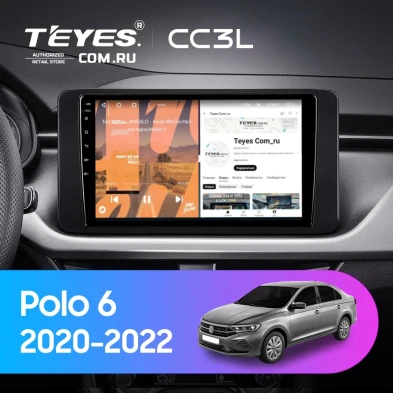 Штатная магнитола Teyes CC3L 4/64 Volkswagen Polo 6 (2020-2022)
