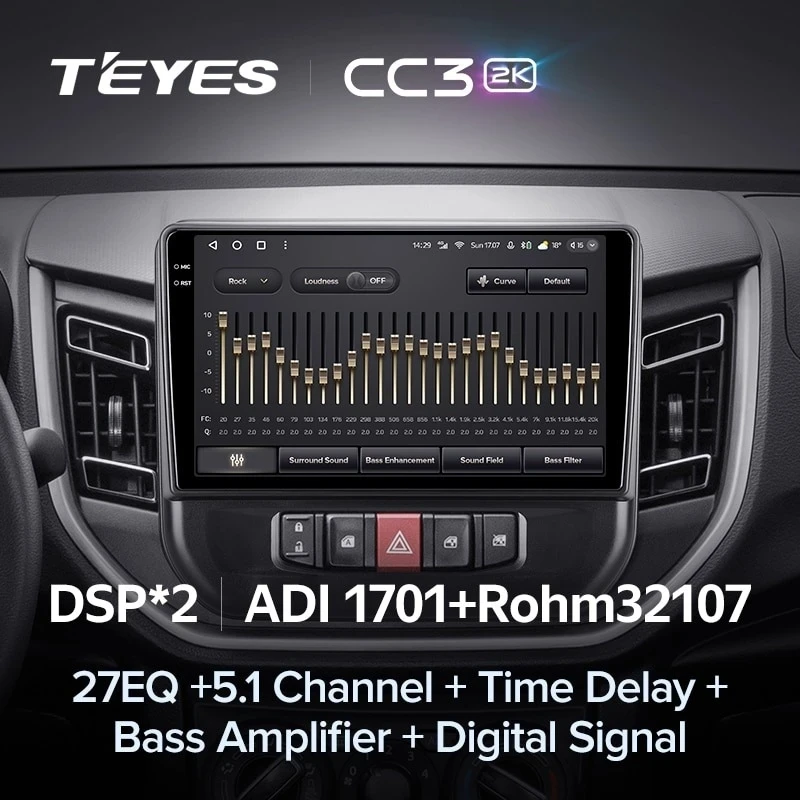 Штатная магнитола Teyes CC3 2K 4/64 Suzuki Celerio (2014-2023)