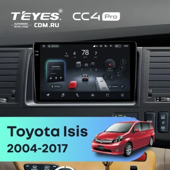 Штатная магнитола Teyes CC4 Pro 12/256 Toyota Isis (2004-2017)