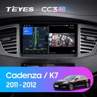 Штатная магнитола Teyes CC3 2K 360 6/128 Kia Cadenza K7 (2011-2012)