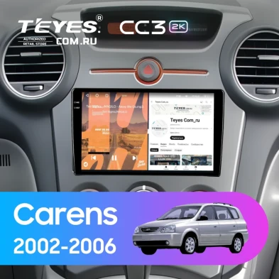 Штатная магнитола Teyes CC3 2K 6/128 Kia Carens 1 (2002-2006)