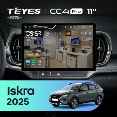 Штатная магнитола Teyes CC4 Pro 12/256 LADA Iskra SW Cross (2025-2026) Тип-B (11")