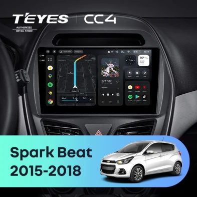 Штатная магнитола Teyes CC4 6/64 Chevrolet Spark Beat (2015-2018) F2